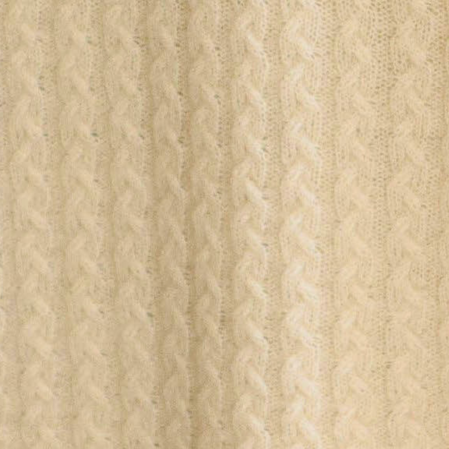 Alashan Bailey Braided Cable Knit Baby Blanket - Snow
