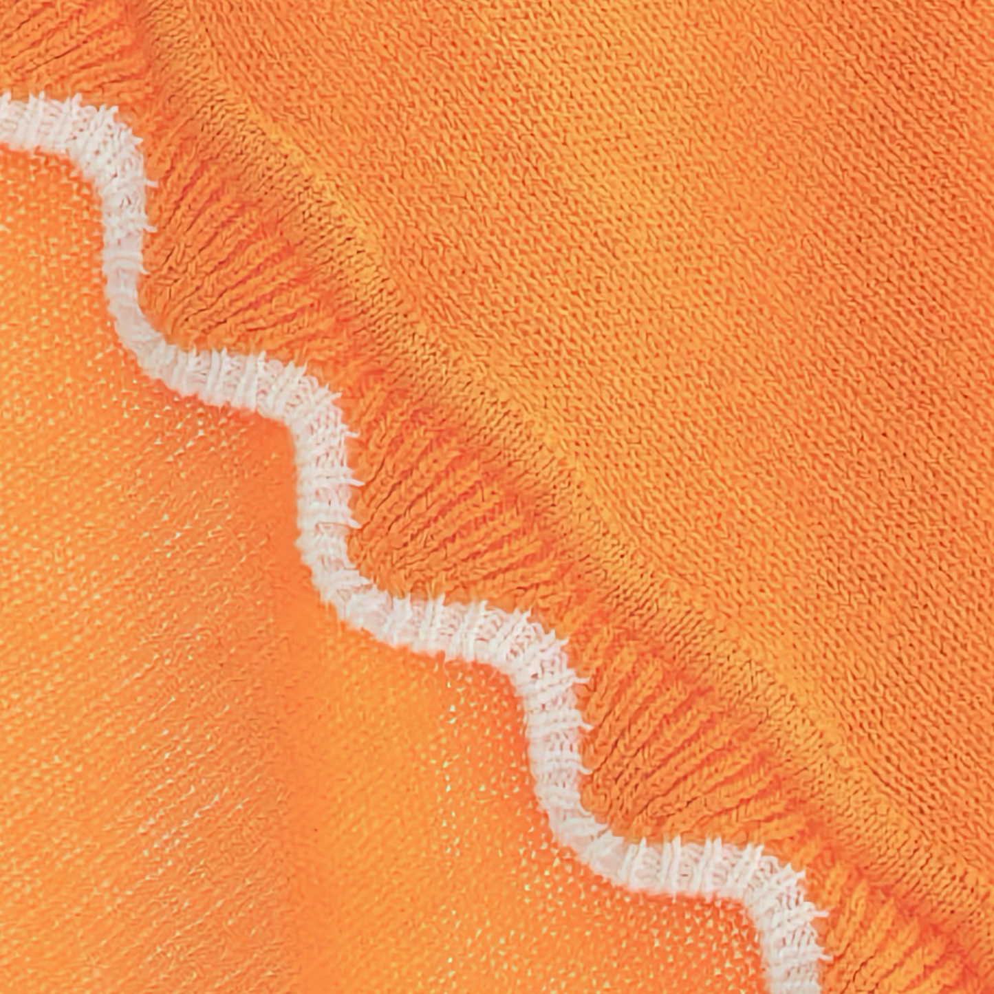Alashan Finley Scallop Knit Baby Blanket - Mango