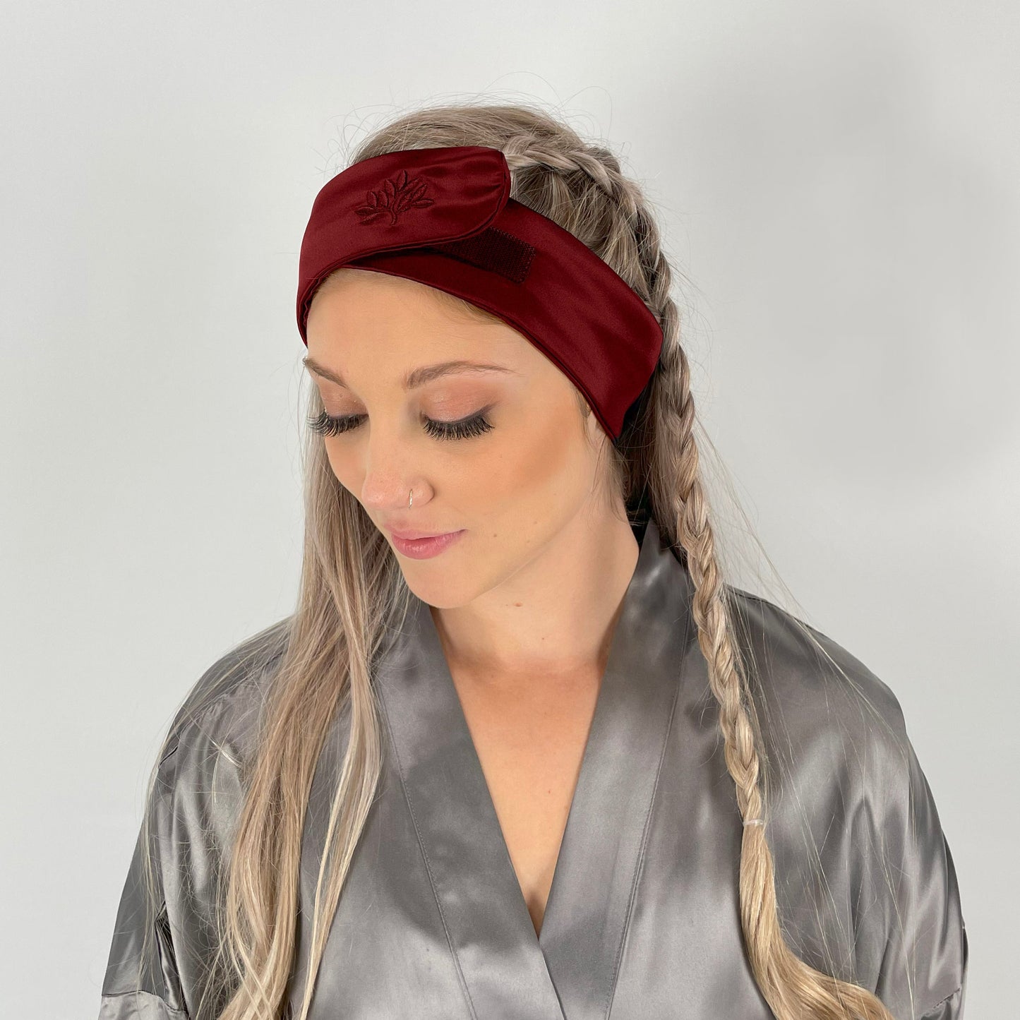 Mulberry Park Silks Silk Glam Band - Cabernet