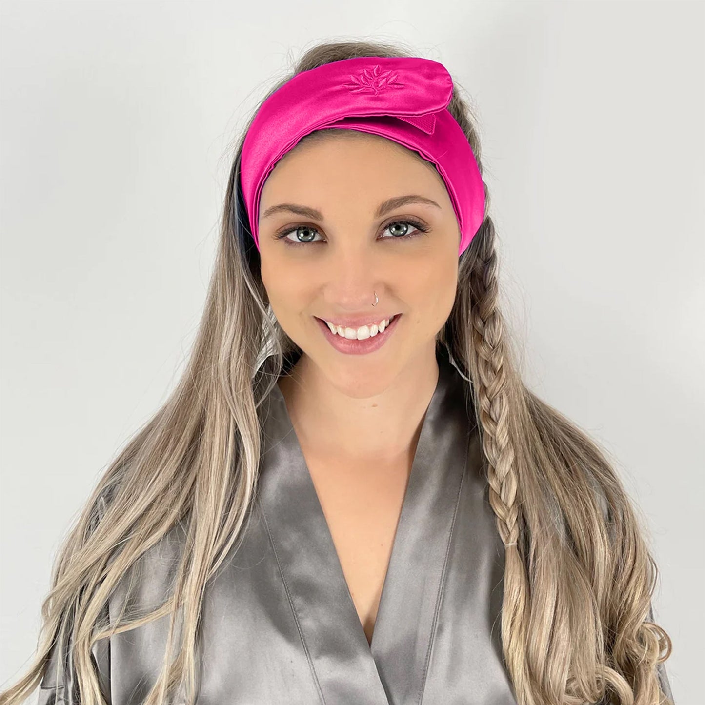 Mulberry Park Silks Silk Glam Band - Magenta
