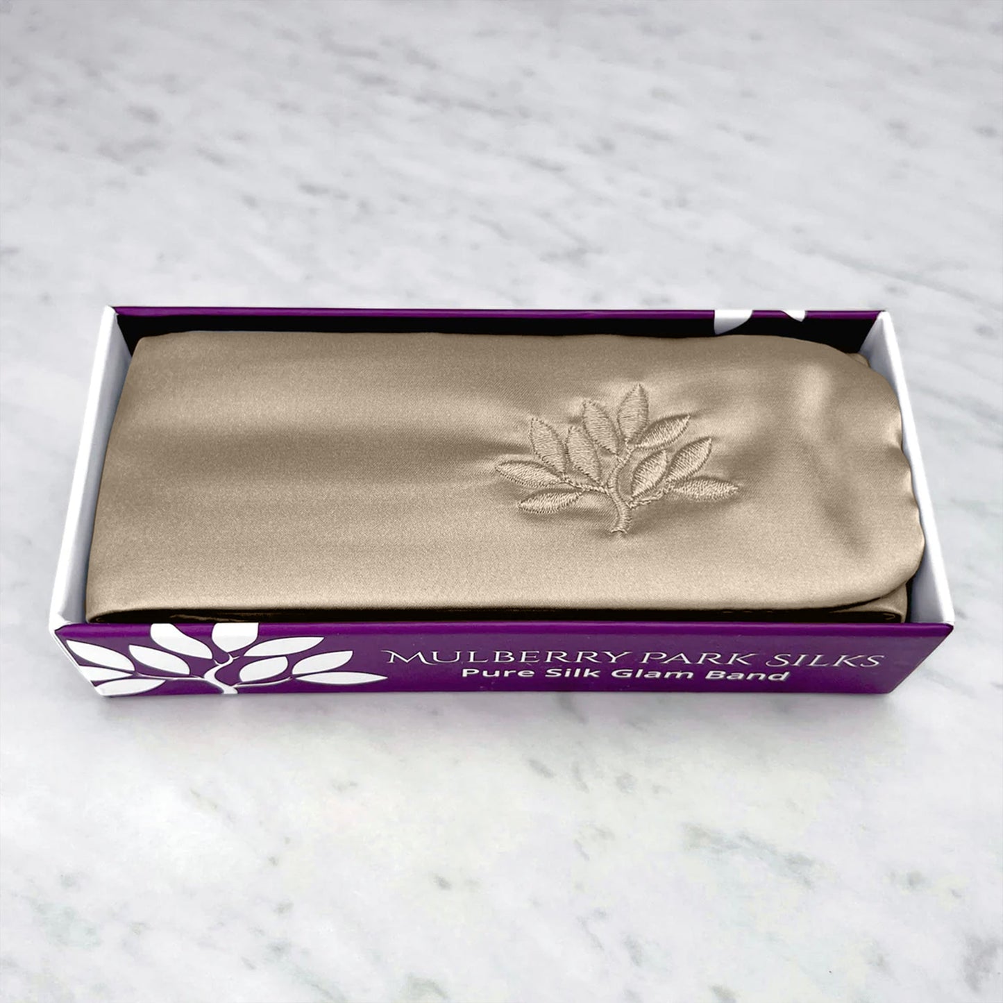 Mulberry Park Silks Silk Glam Band - Taupe