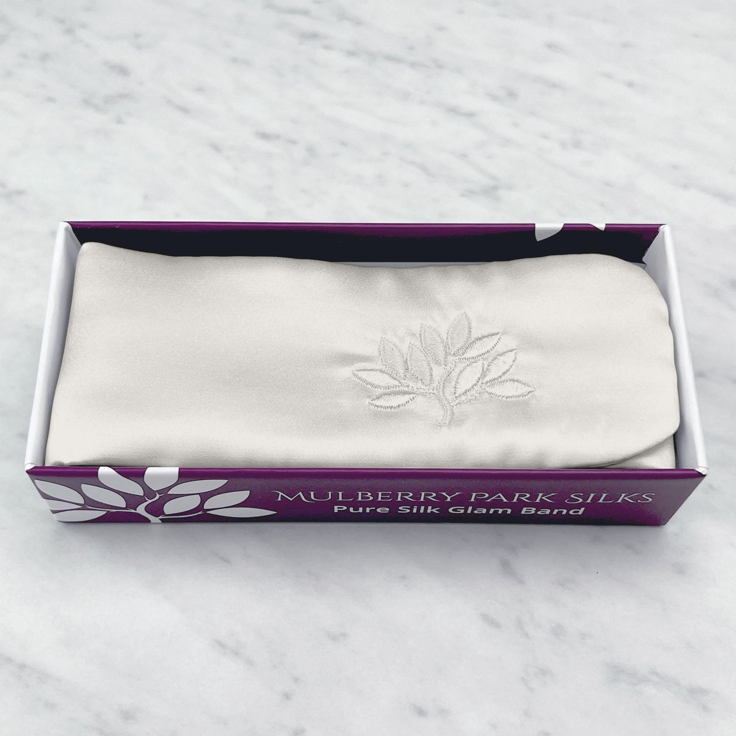 Mulberry Park Silks Silk Glam Band - Ivory
