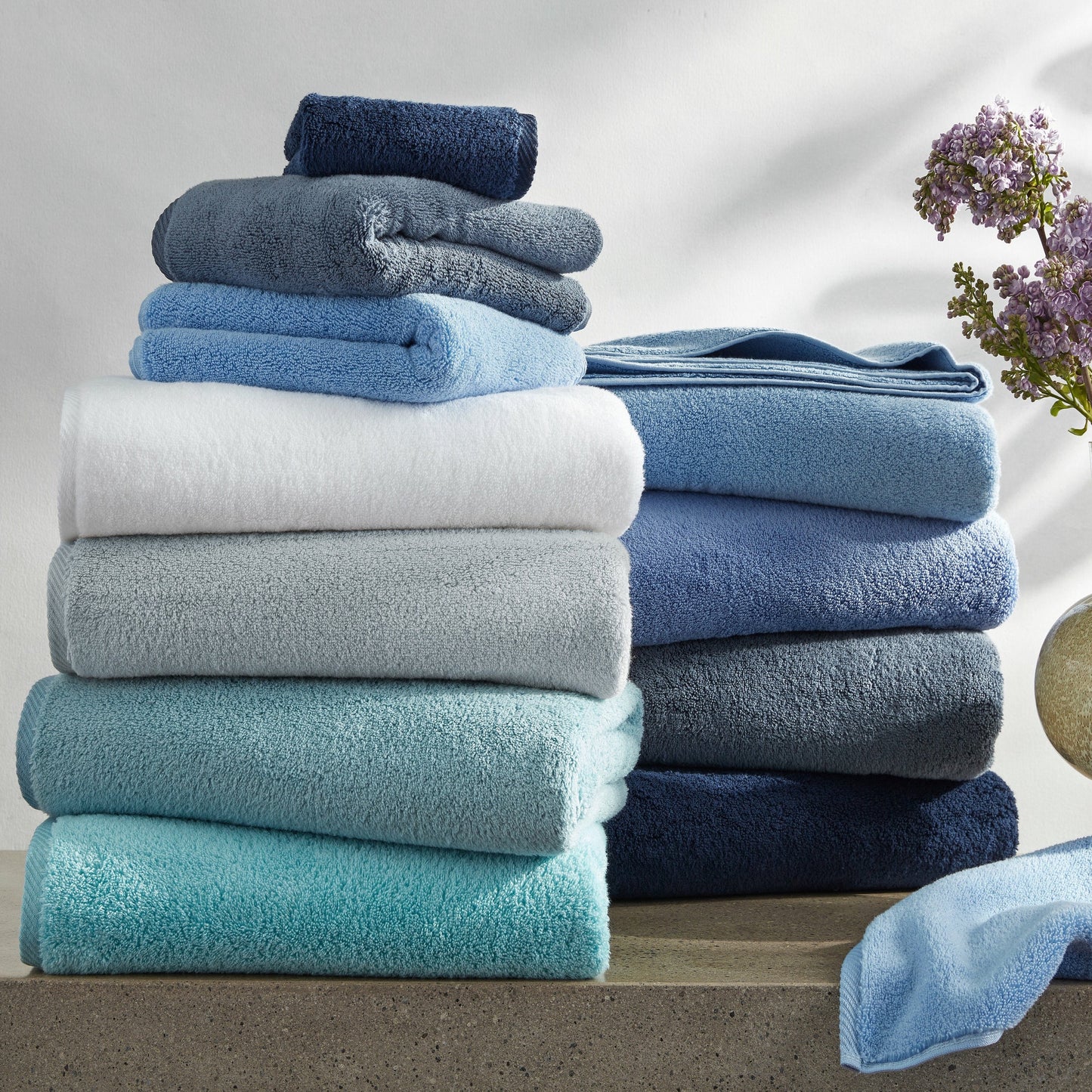 Matouk Milagro Bath Towels and Mats - Butter