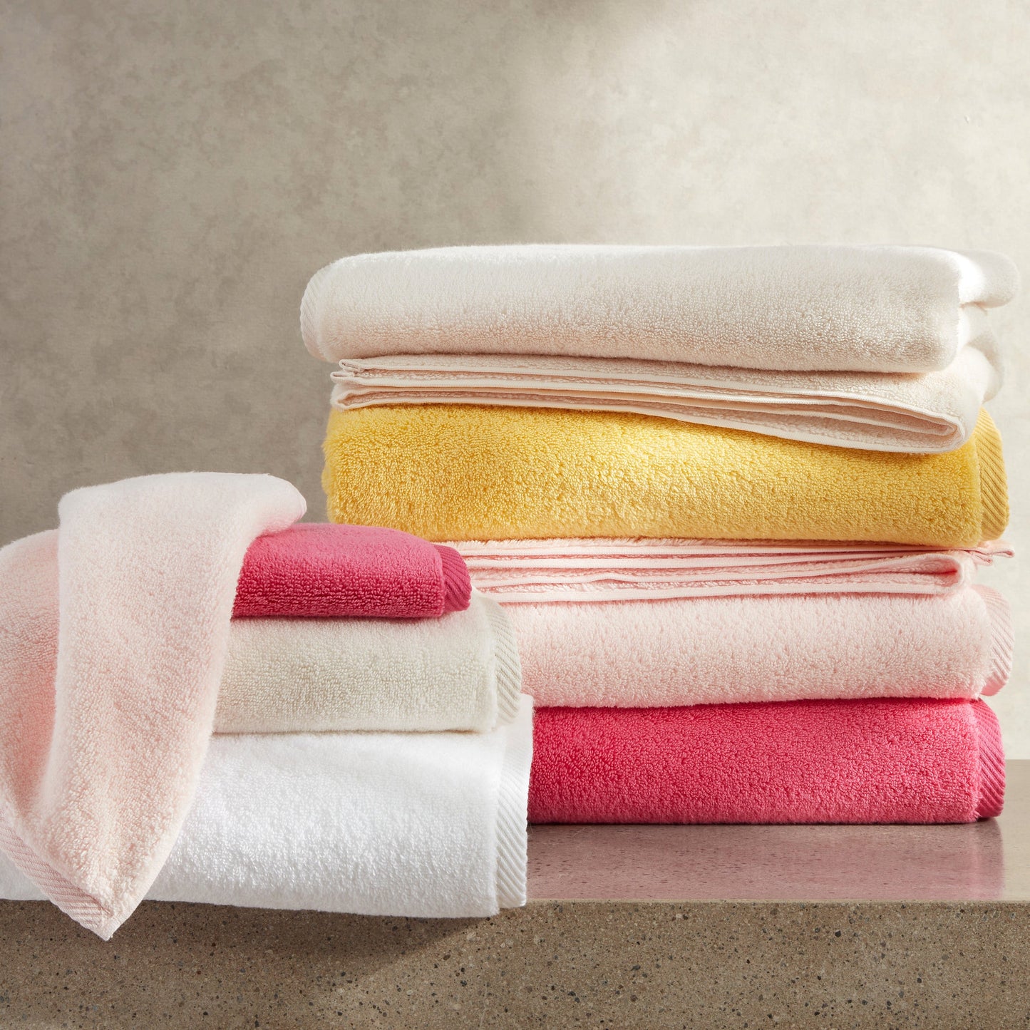 Matouk Milagro Bath Towels and Mats - Butter