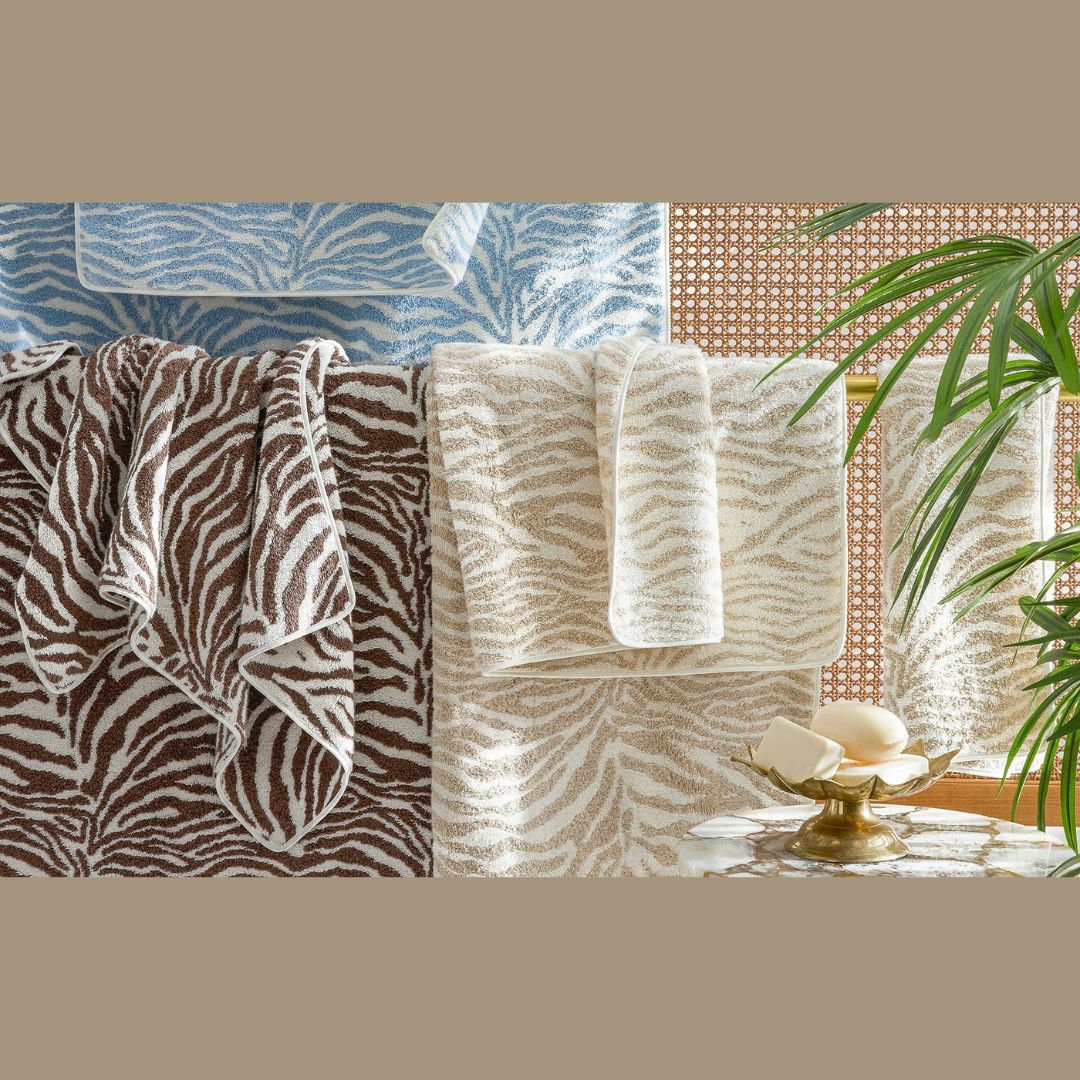 Matouk Schumacher Regine Bath Towels and Mats - Sable