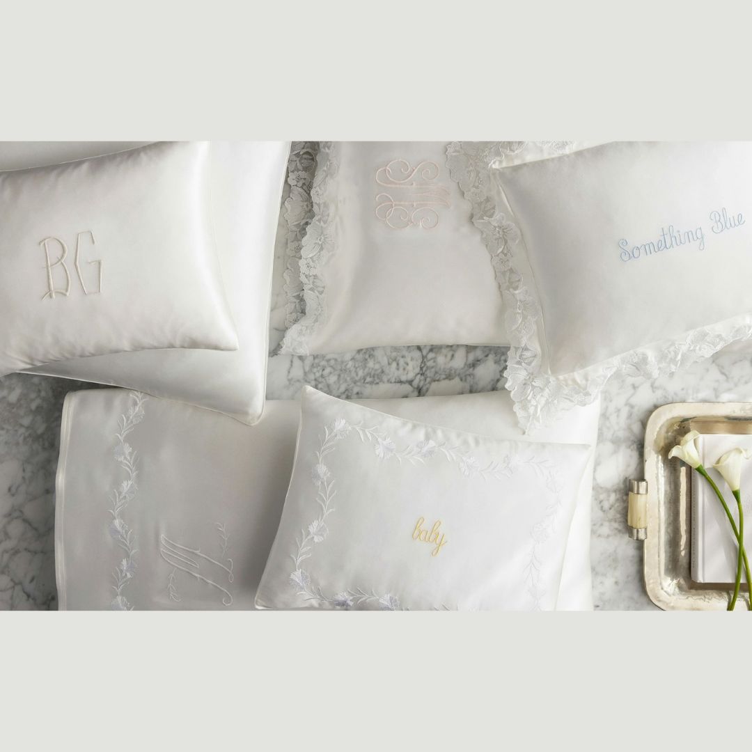 Matouk Daphne Silk Collection - Bone