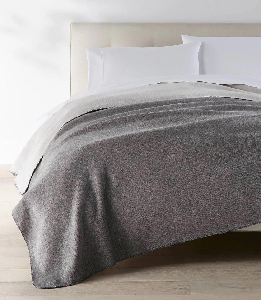 Peacock Alley Alta Blankets - Gray