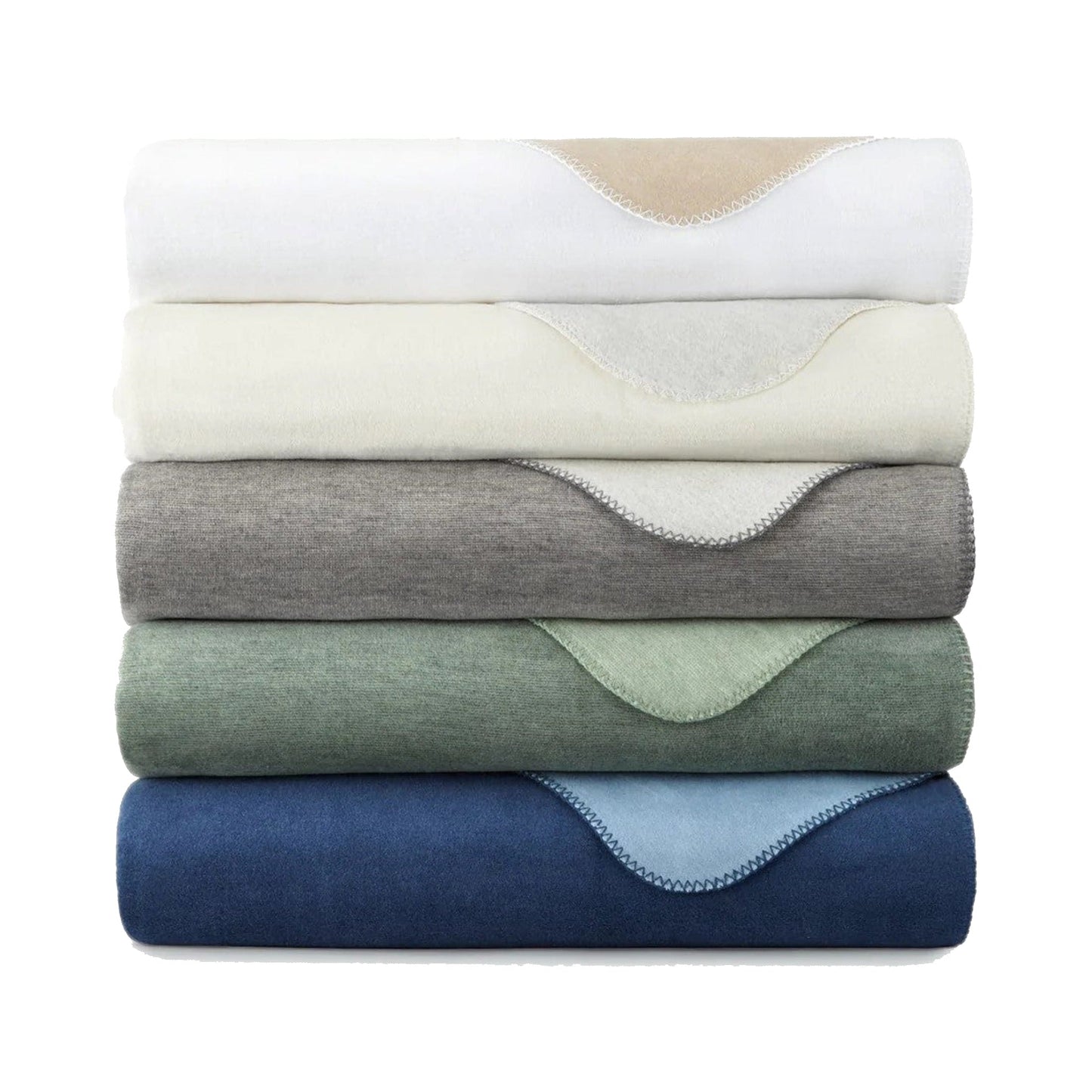 Peacock Alley Alta Blankets - Gray