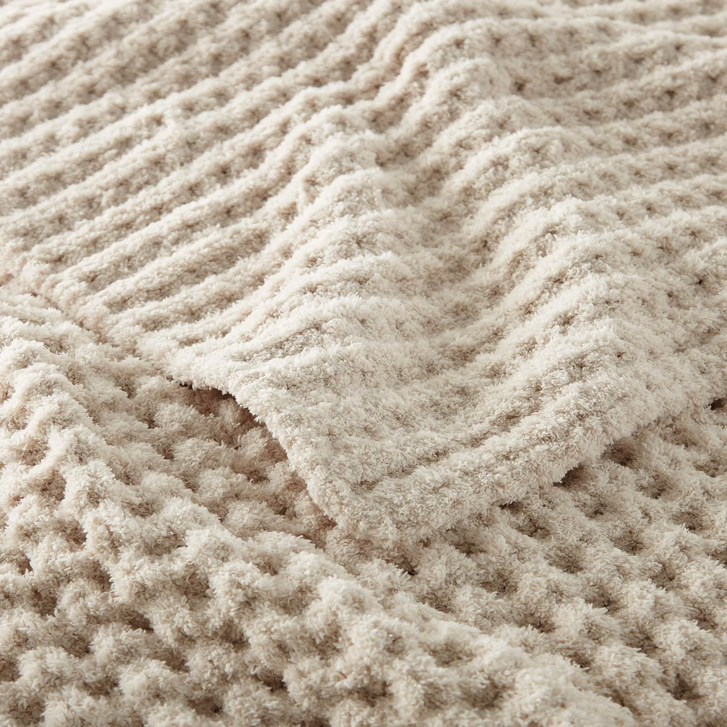 Peacock Alley Cozy Knit Throw - Linen