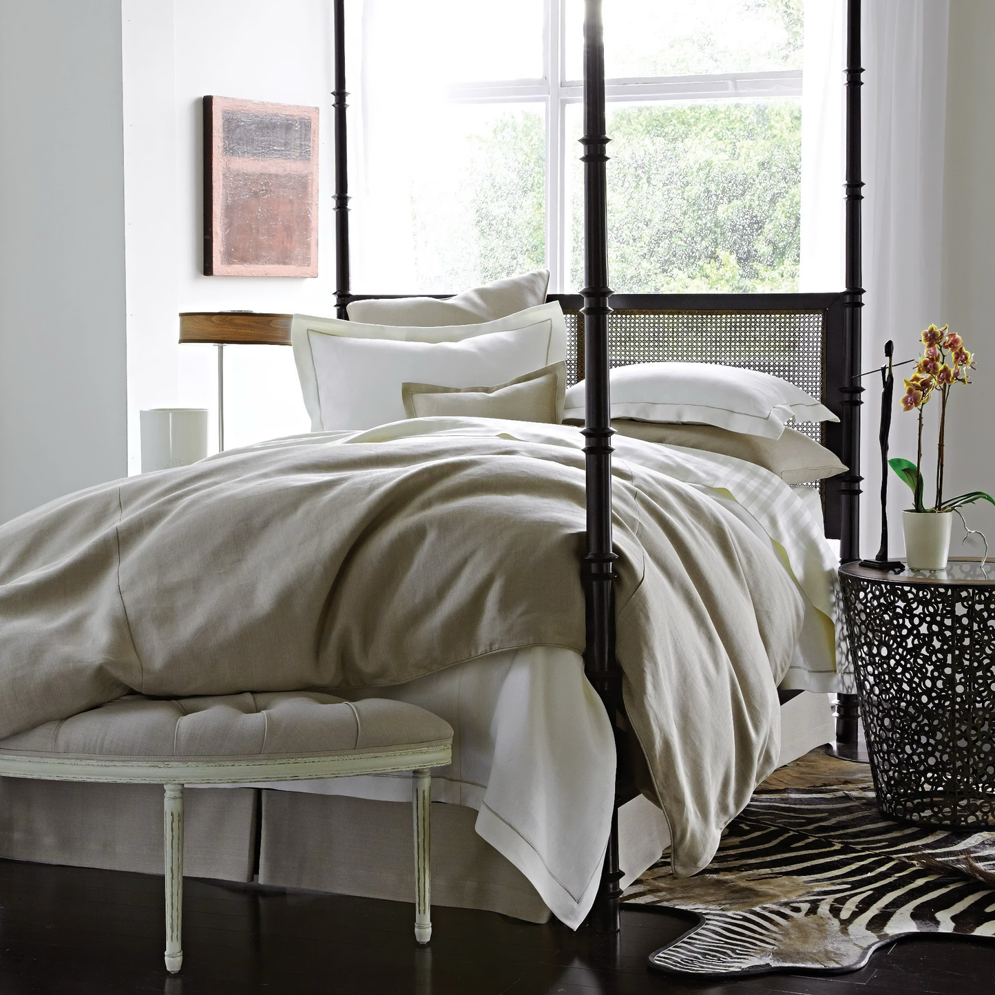 Peacock Alley Rio Corded Duvet Covers and Shams - White