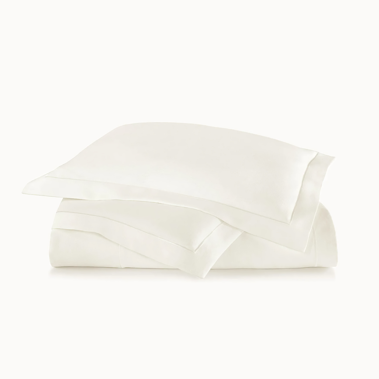 Peacock Alley Rio Satin Stitch Bedding - Pearl