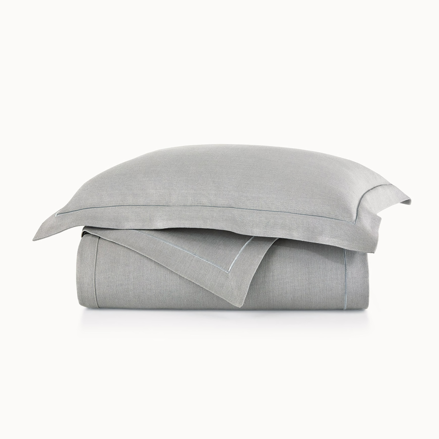 Peacock Alley Rio Satin Stitch Bedding - Pewter
