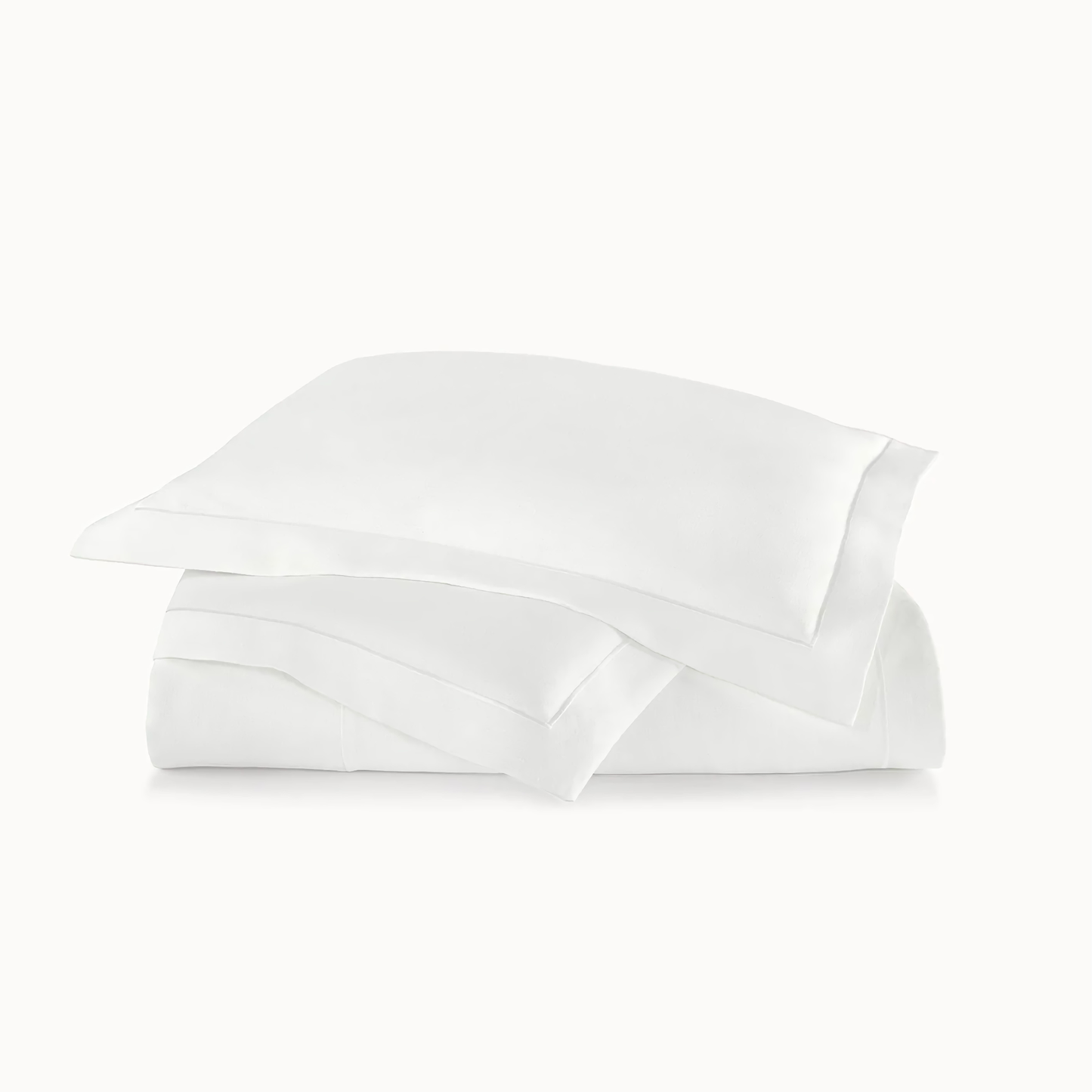 Peacock Alley Rio Satin Stitch Bedding - White