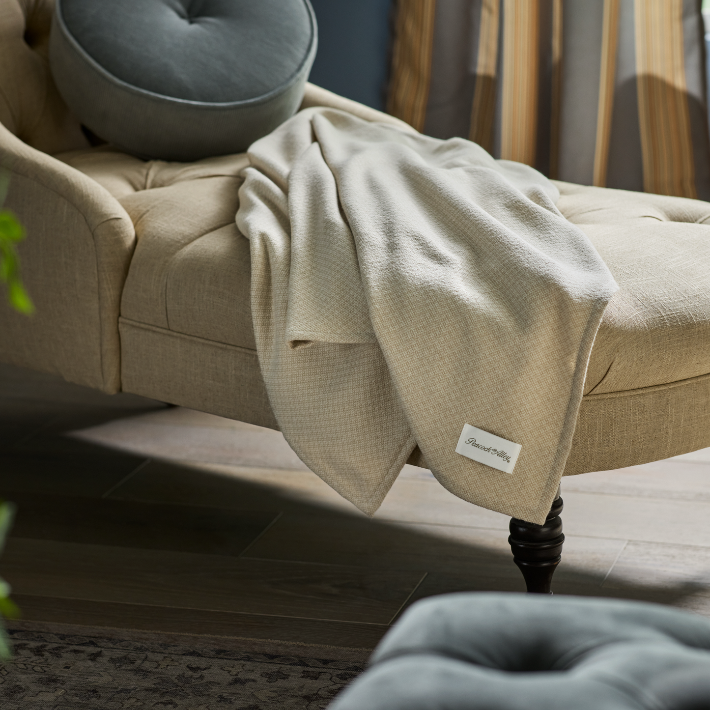 Peacock Alley Vineyard Throw - Pearl