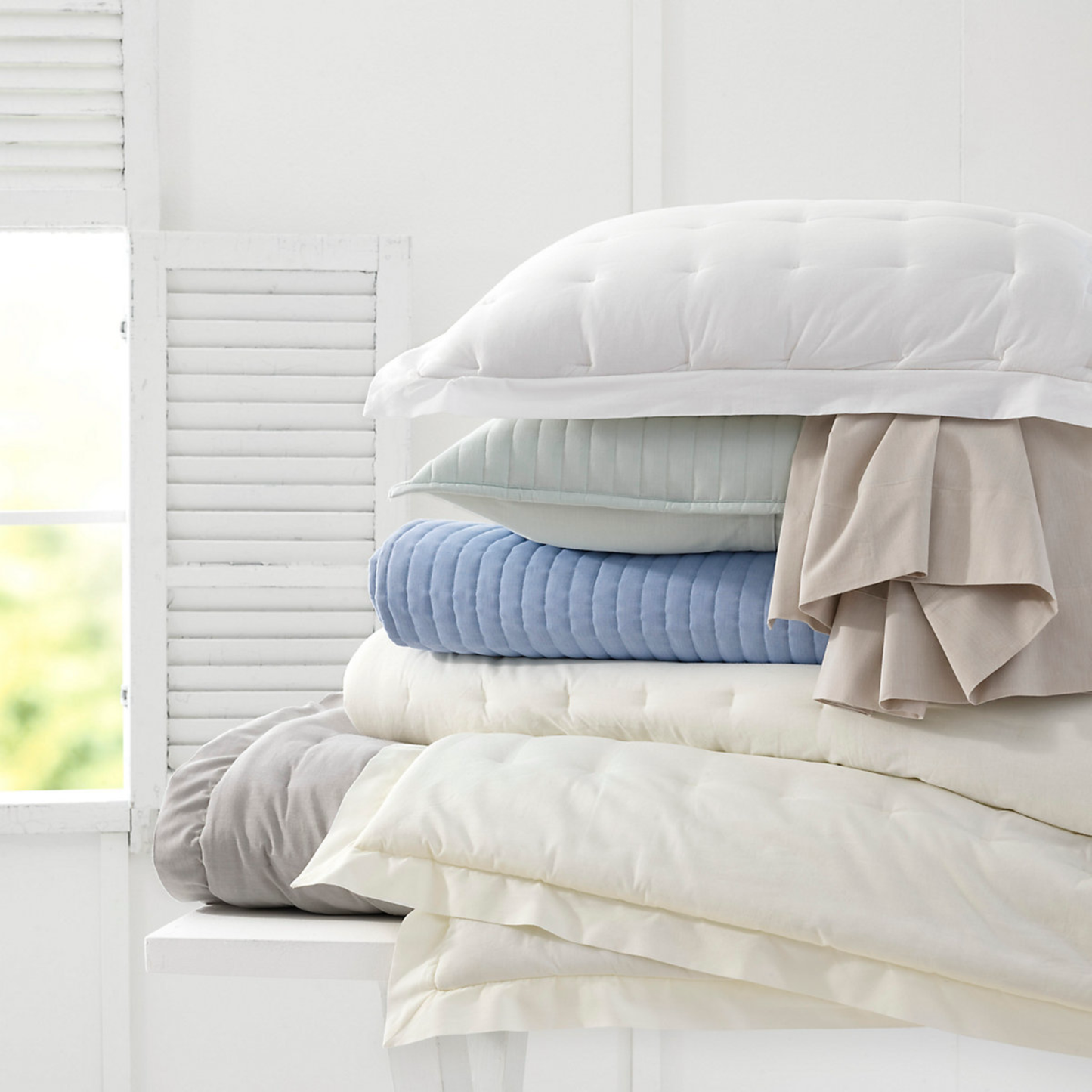 Pine Cone Hill Cozy Cotton Bedding - White