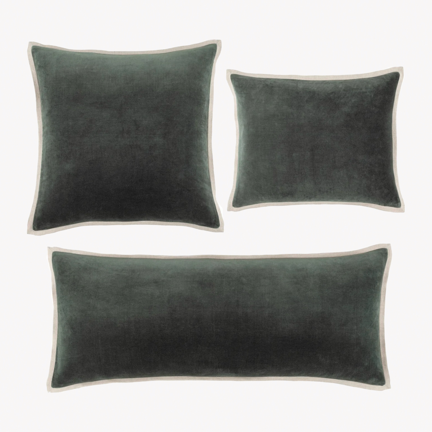 Pine Cone Hill Marie Flanagan Gehry Velvet/Linen Decorative Pillow - Everglade