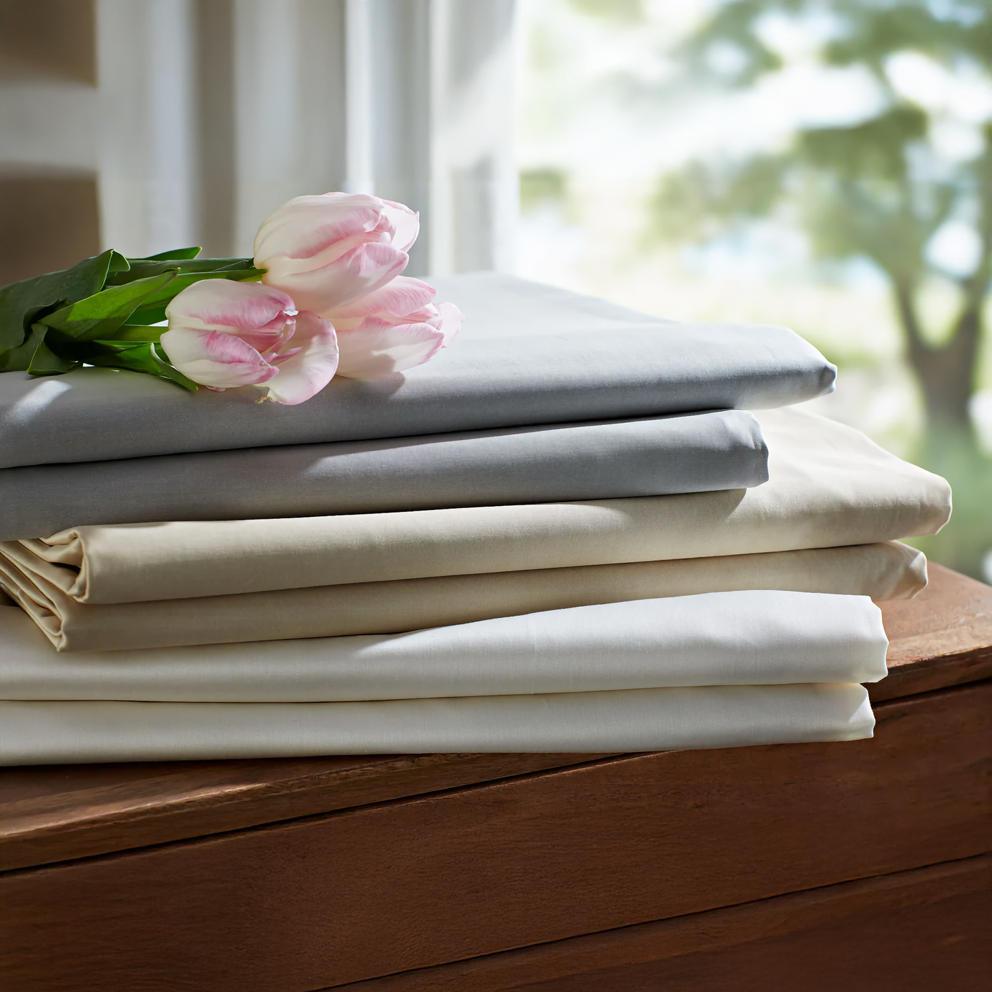 SDH Aria Sateen Bedding - Tan