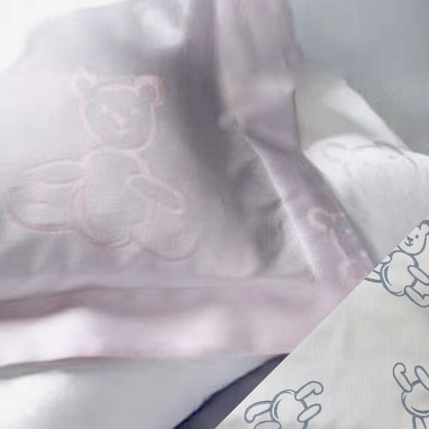 SDH Bear Baby Bedding - Blue