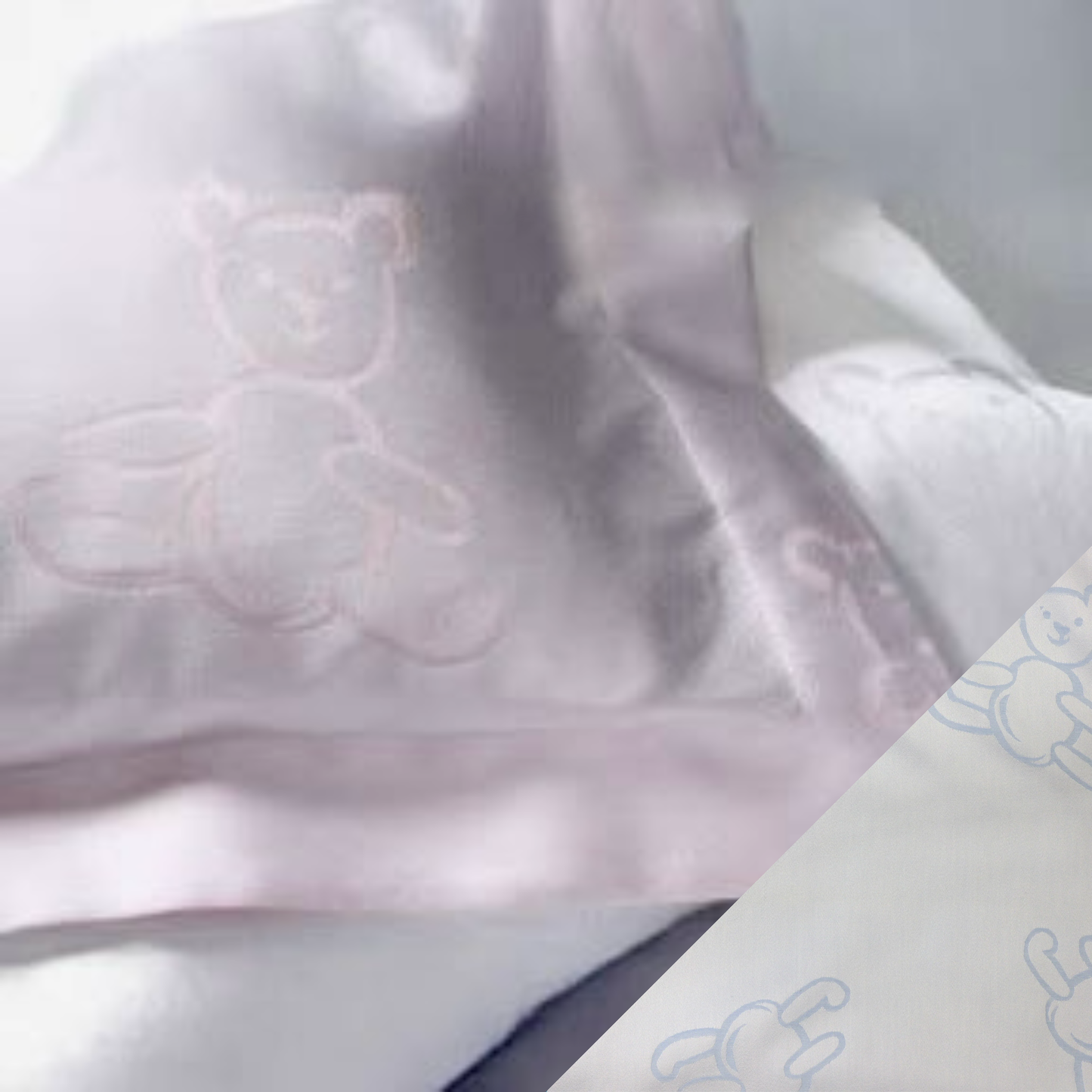 SDH Bear Baby Bedding - Light Blue