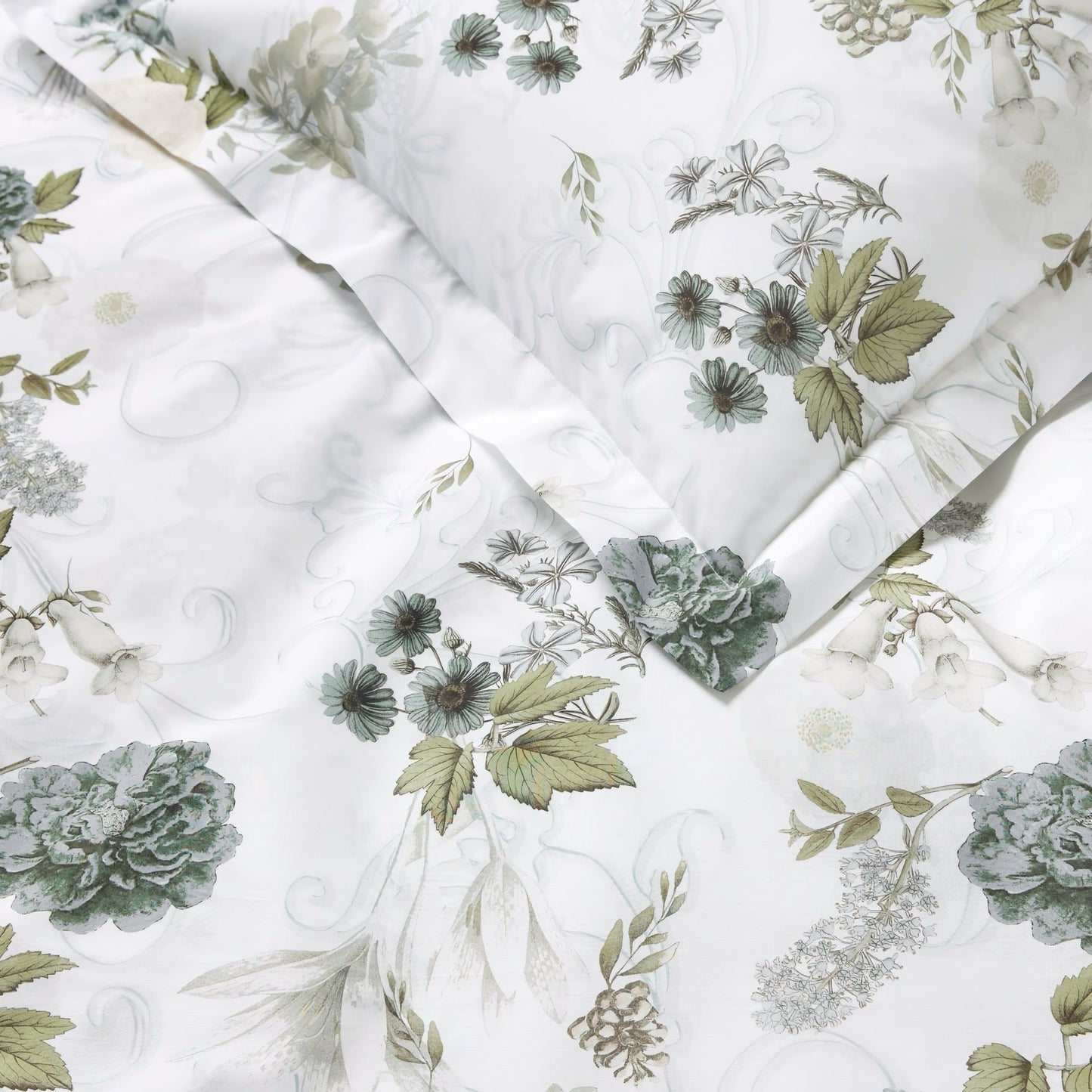 Sferra Incanto Duvet Cover and Shams - Slate