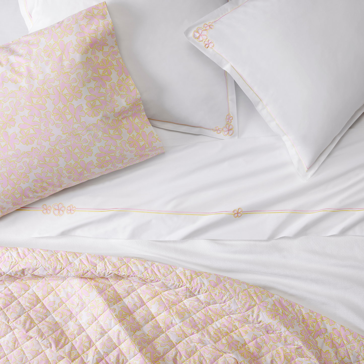 Sferra Prato Twin XL Bedding - Carnation