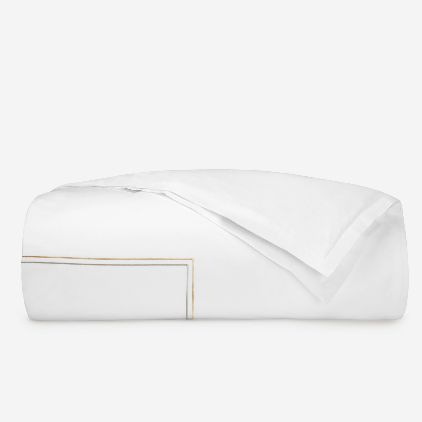 Sferra Squillo Twin XL Bedding - White/Platinum