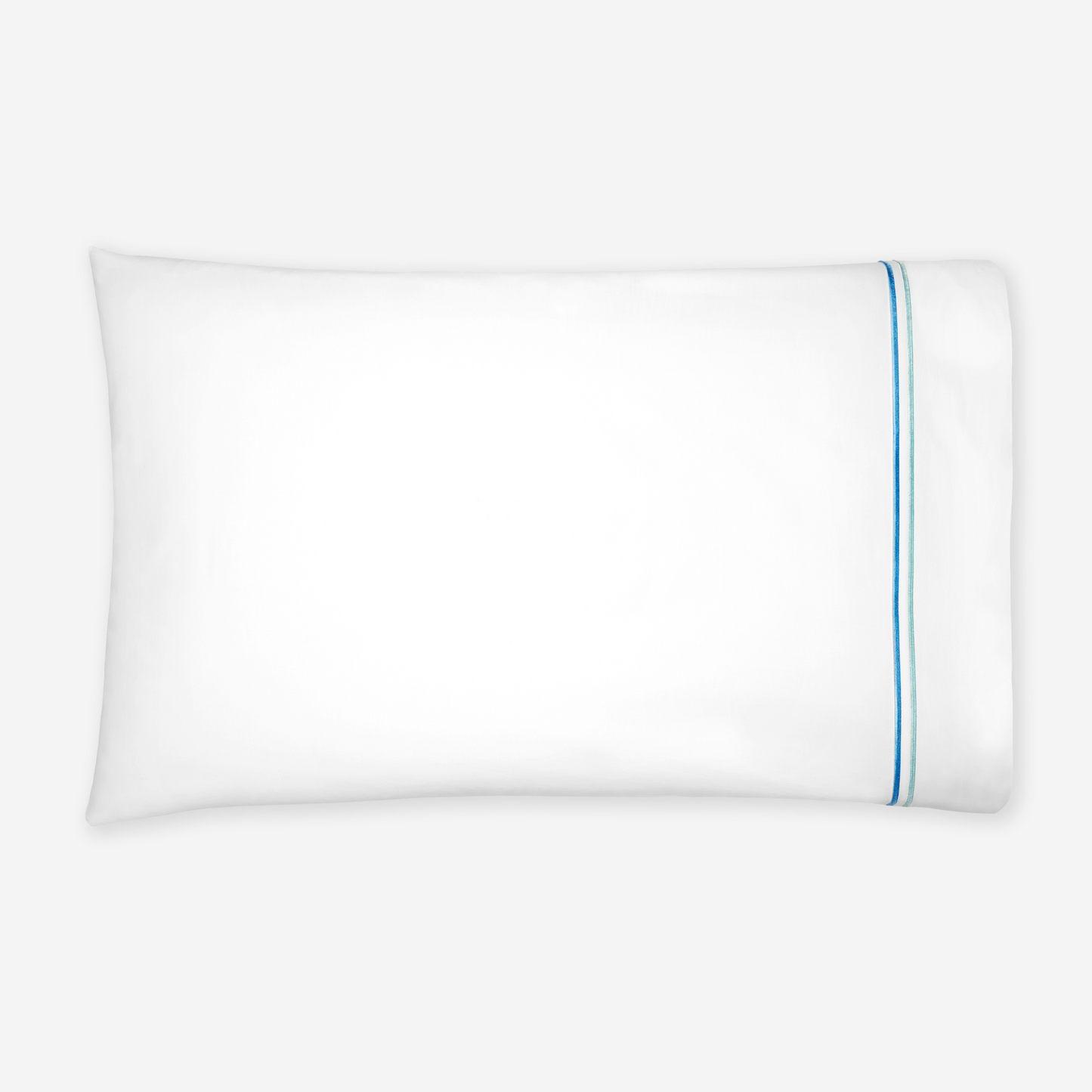 Sferra Tratto Twin XL Bedding - White/Clearwater