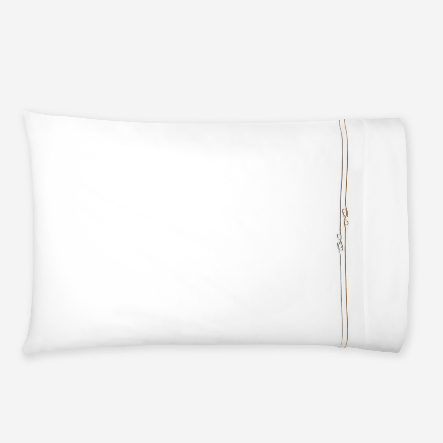 Sferra Squillo Twin XL Bedding - White/Platinum