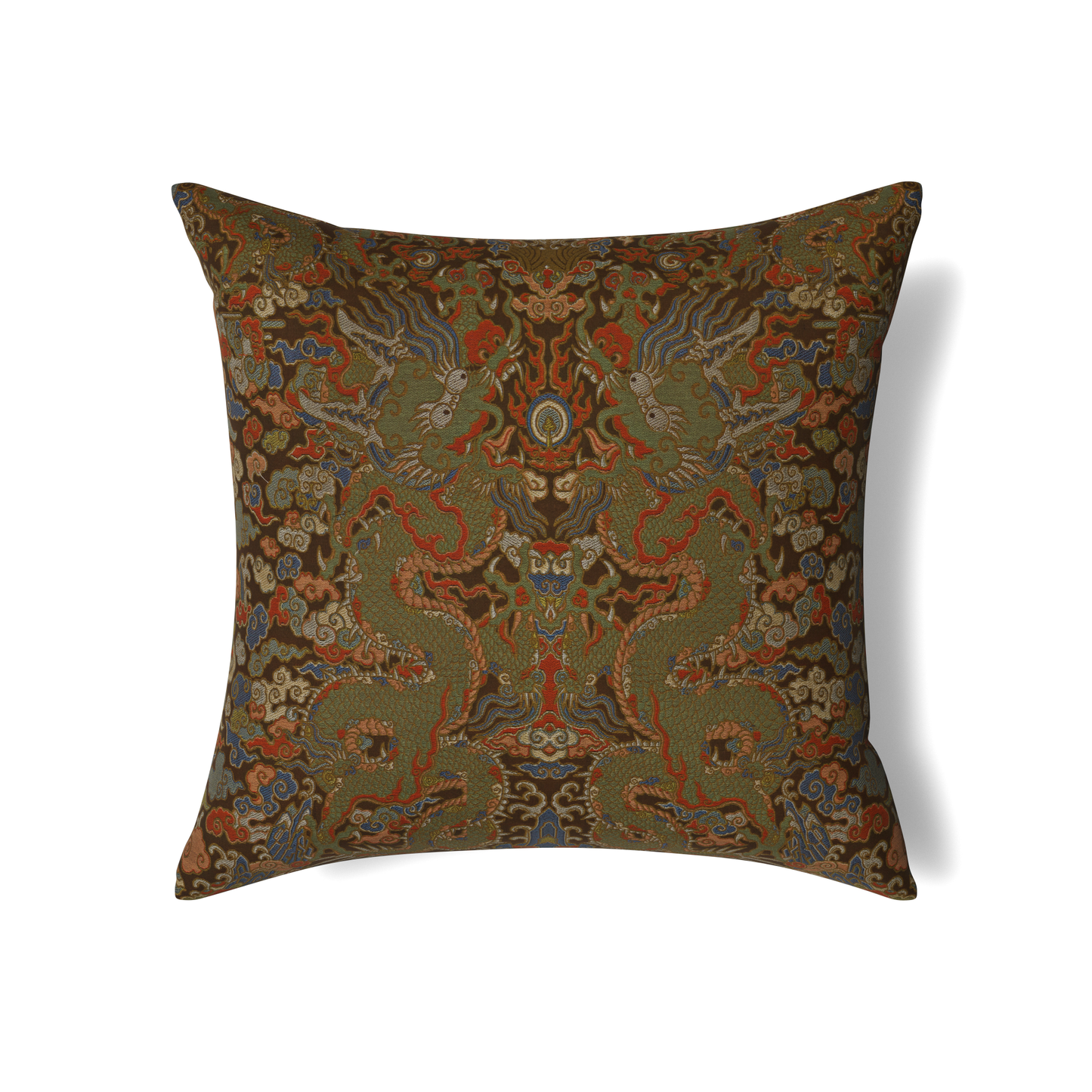 The Met x Ann Gish Dragon Duvet Cover and Decorative Pillow - Multi