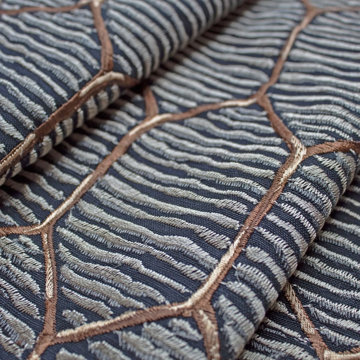 The Met x Ann Gish Inro Throw and Decorative Pillow - Charcoal