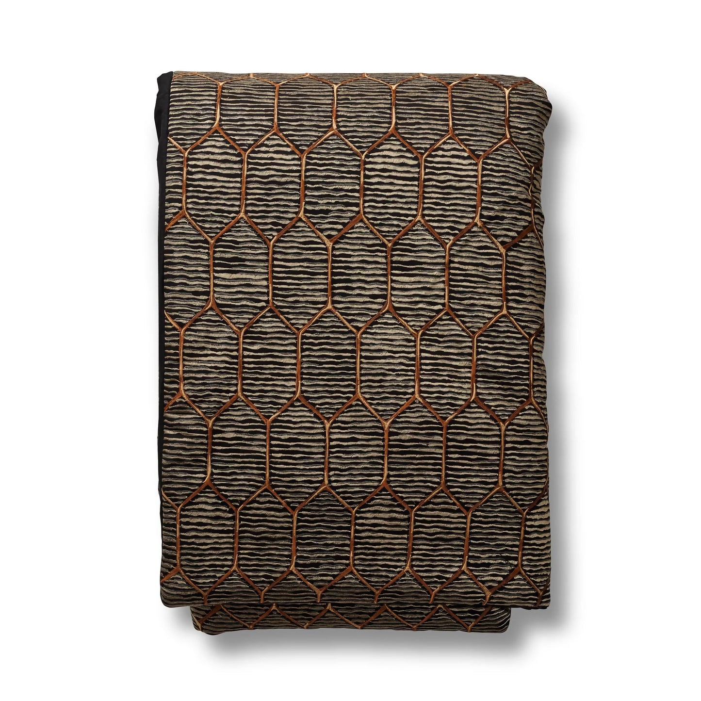The Met x Ann Gish Inro Throw and Decorative Pillow - Charcoal