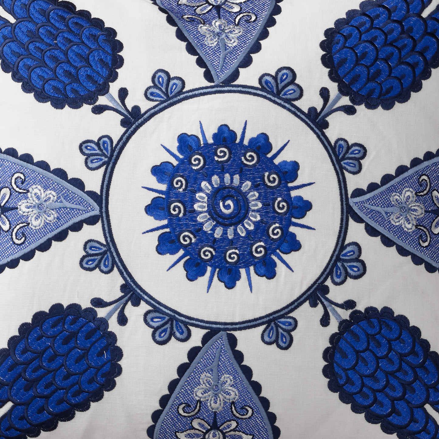 The Met x Ann Gish Iznik Decorative Pillow - Indigo