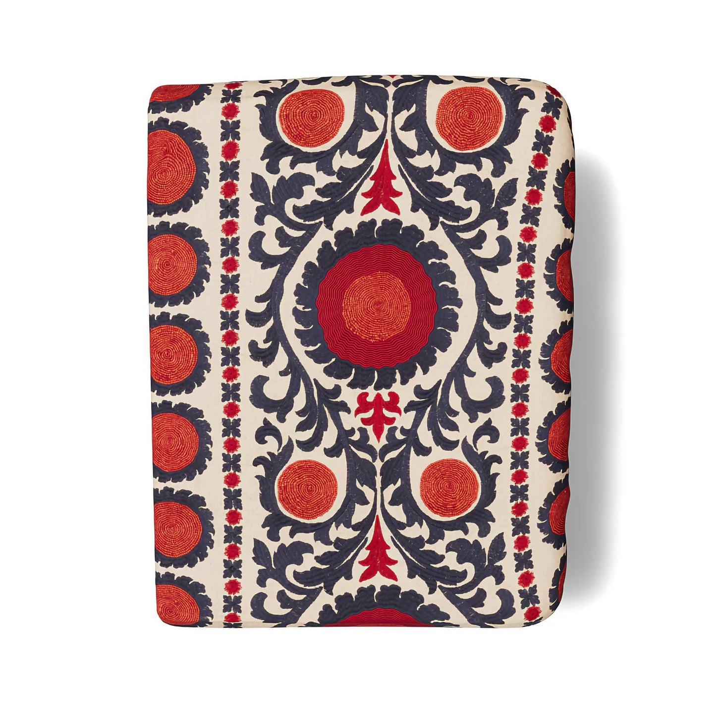 The Met x Ann Gish Suzani Throw and Decorative Pillow - Indigo