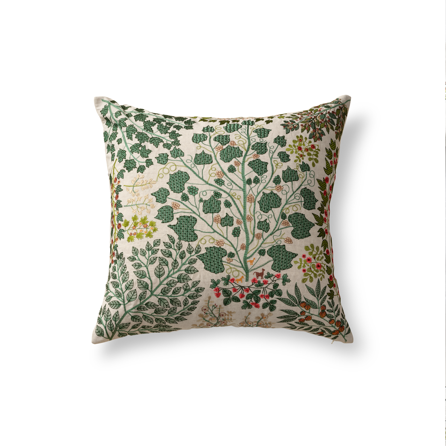 The Met x Ann Gish Tree of Life Decorative Pillow - Leaf