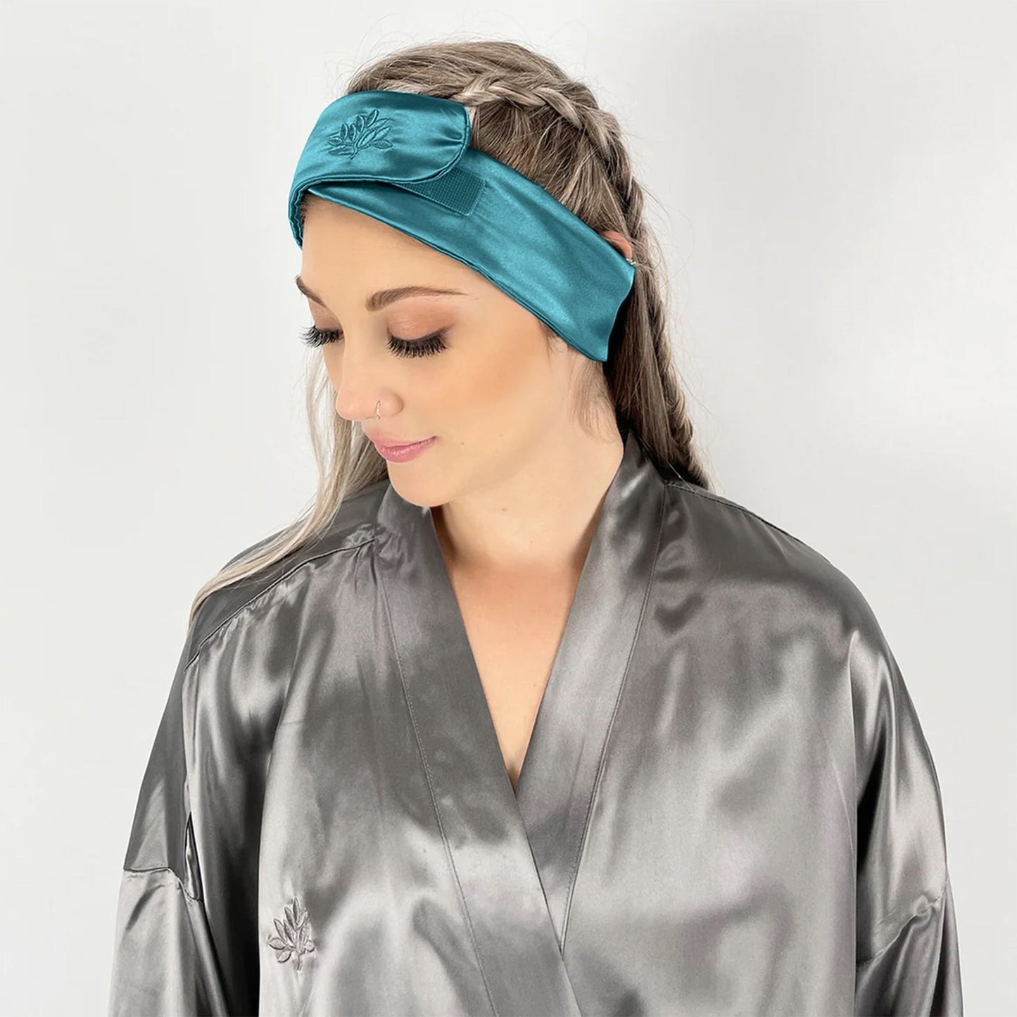 Mulberry Park Silks Silk Glam Band - Teal