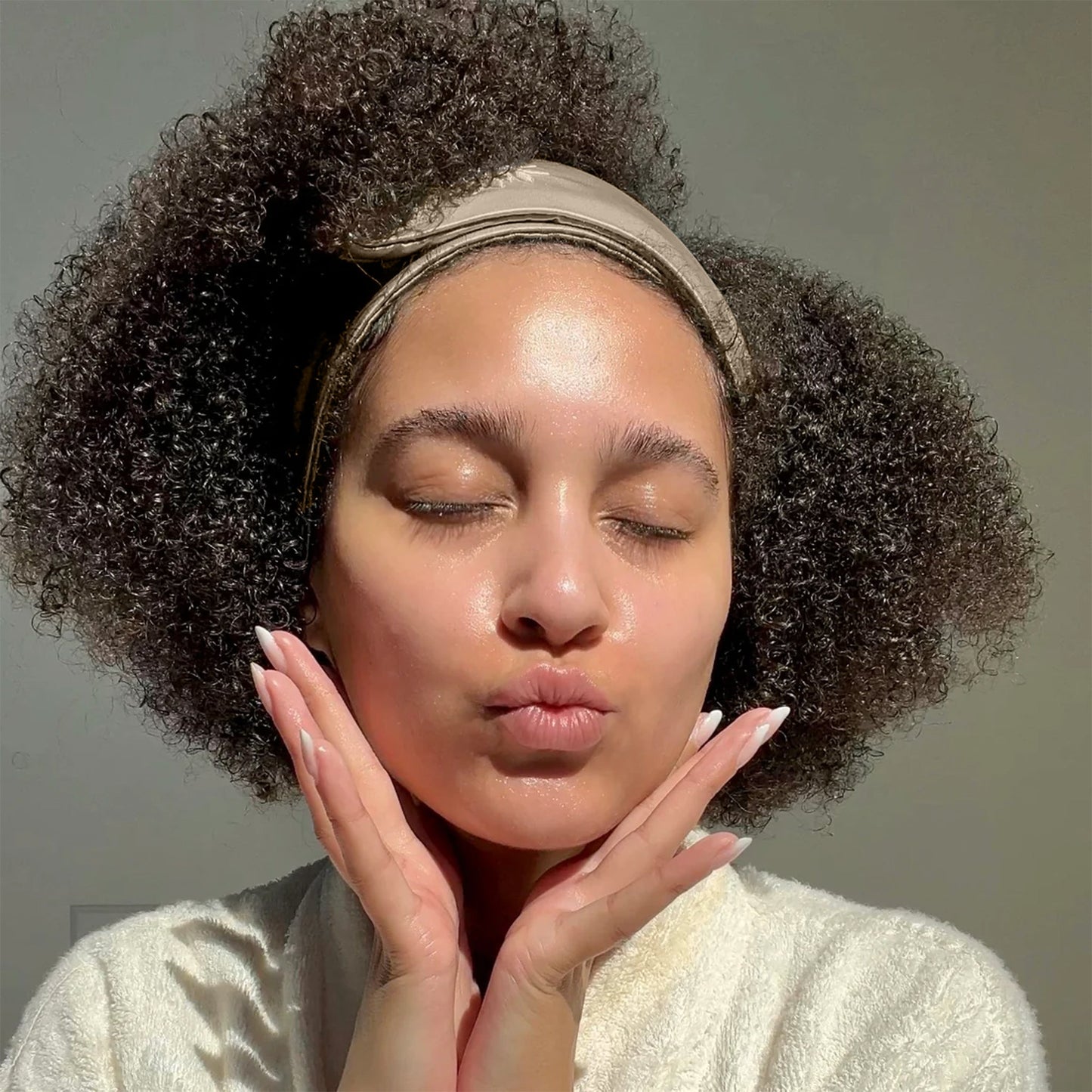 Mulberry Park Silks Silk Glam Band - Taupe