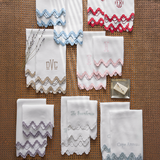 Matouk Aziza Guest Towels - Bone