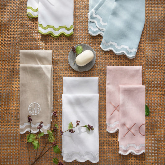 Matouk Mirasol Guest Towels - Oat/Bone