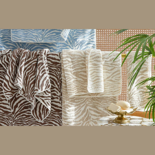 Matouk Schumacher Regine Bath Towels and Mats - Sand