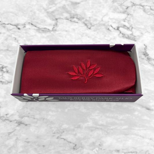 Mulberry Park Silks Silk Glam Band - Cabernet