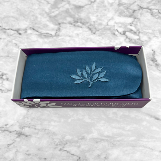 Mulberry Park Silks Silk Glam Band - Deep Sea