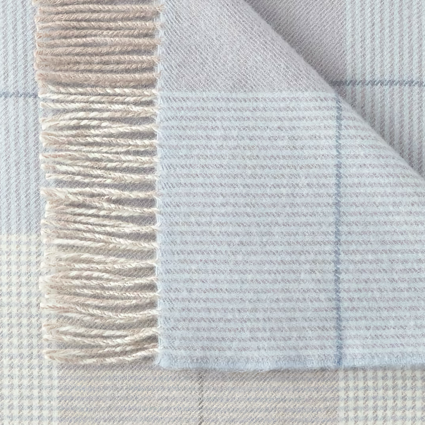 Peacock Alley York Throw - Blue