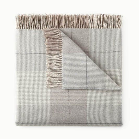 Peacock Alley York Throw - Pewter