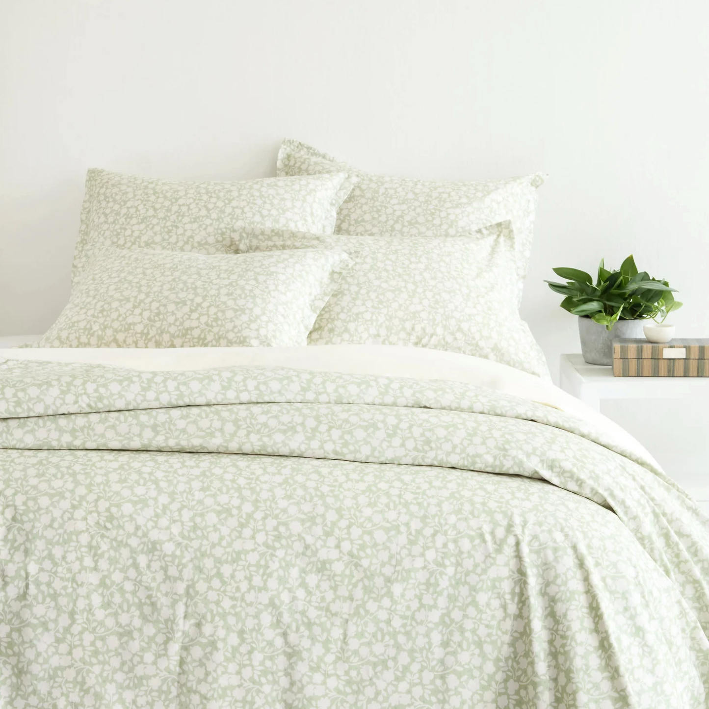 Pine Cone Hill Aria Duvet Cover and Shams - Sage