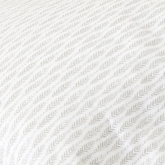 Pine Cone Hill Feather Ogee Sheet Set - Dove Grey