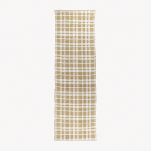 Pine Cone Hill Tattersall Handwoven Indoor/Outdoor Rug - Khaki
