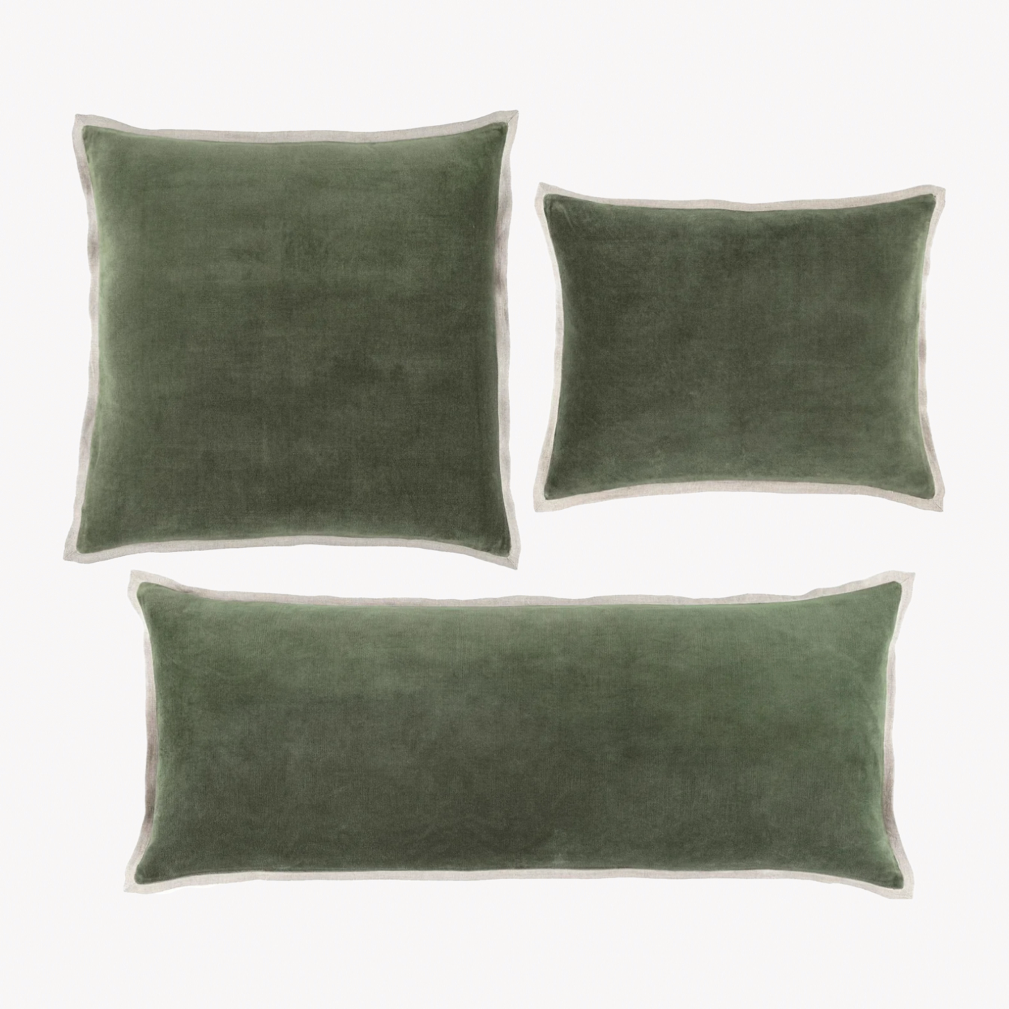 Pine Cone Hill Marie Flanagan Gehry Velvet/Linen Decorative Pillow - Sage
