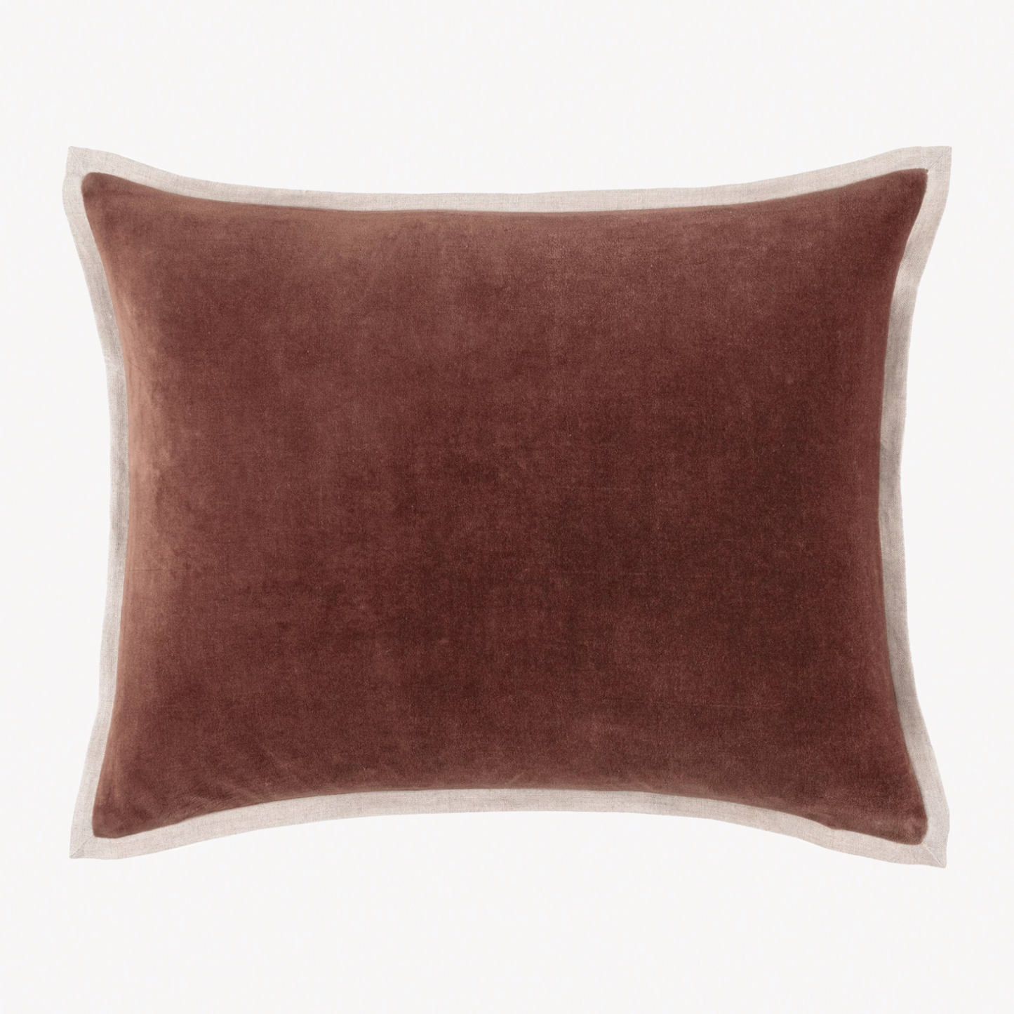 Pine Cone Hill Marie Flanagan Gehry Velvet/Linen Decorative Pillow - Russet