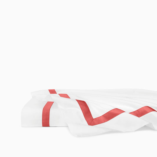 Sferra Estate Bedding - White/Persimmon