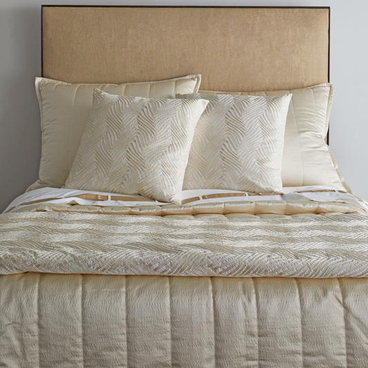 The Met x Ann Gish Retortoli Throw and Decorative Pillow - Champagne